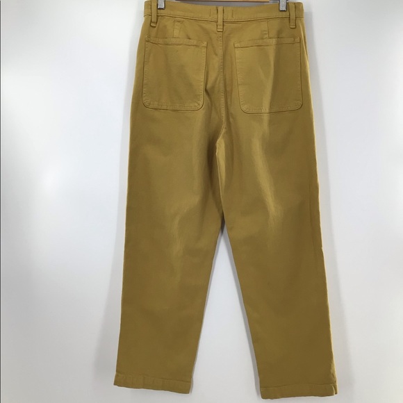 Madewell Mustard Yellow Hi Rise Boyfriend Jean 28 - Picture 4 of 7